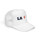 Los Angeles, California Retro Trucker Hat - Lightning Foam Cap-10