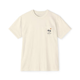 Naples, Florida Palm Tree Pocket Tee, Summer Coastal Vibes Top, Beach Apparel - Comfort Colors Graphic T Shirt