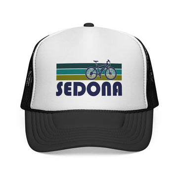 Sedona, Arizona Retro Bike Trucker Hat - Vintage Style Sedona Cap