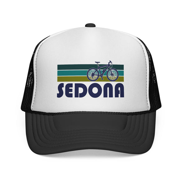 Sedona, Arizona Retro Bike Trucker Hat - Vintage Style Sedona Cap