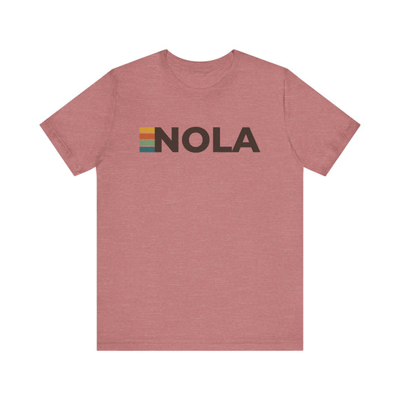 New Orleans, Louisiana tee - NOLA t shirt retro stripes