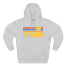 Premium Maine Hoodie - Retro Sun Unisex Sweatshirt-3