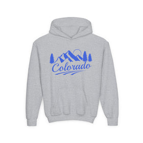 Retro Colorado Youth Hoodie - Mountain Colorado Kids Sweatshirt, Cute Colorado Children's Pullover, Vintage Youth Heavy Blend Hoody, Child's
