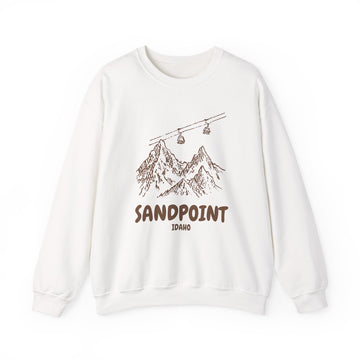 Sandpoint, Idaho Mountain Gondola Sweatshirt, Travel Graphic - 0
