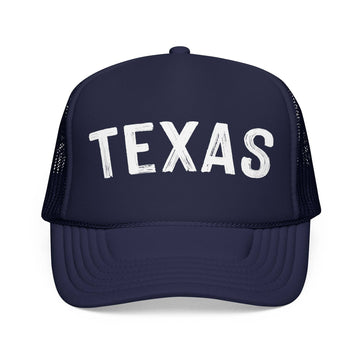 Kids Texas Trucker Hat - Youth Snapback Cap on white background