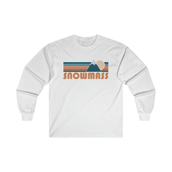 Snowmass, Colorado Long Sleeve Shirt - Retro Unisex Snowmass Long Sleeve Tee