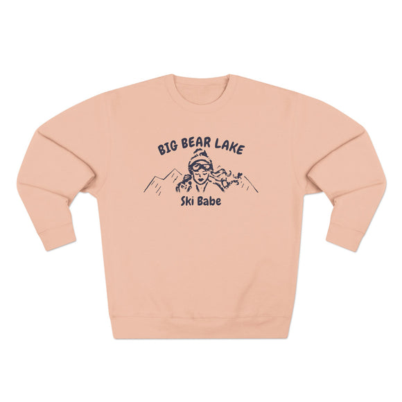 Premium Big Bear Lake, California Ski Babe Sweatshirt