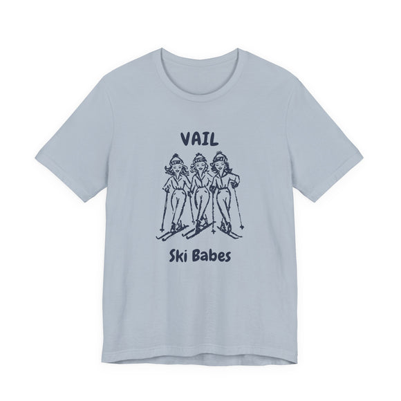 Vail, Colorado Ski Babes T‑Shirt — Retro Skiing Graphic Tee