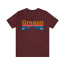 Oregon T-Shirt - Mountain Sunset Unisex Oregon Shirt-7