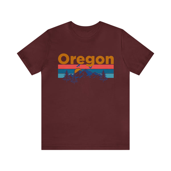 Oregon T-Shirt - Mountain Sunset Unisex Oregon Shirt