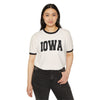 Iowa Cotton Ringer Graphic Tee - Unisex Iowa T Shirt, Vintage Style Tee, Men's/Women's Tee