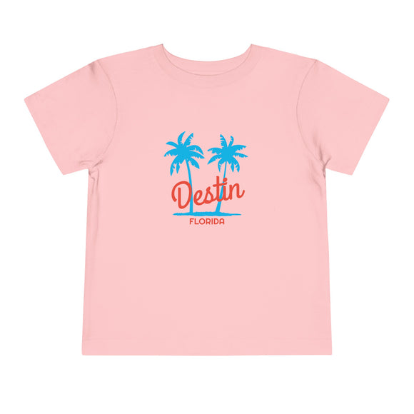 Destin, Florida Toddler T-Shirt - Retro Palm Tree Toddler Destin Shirt