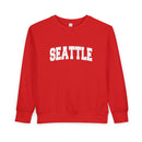 Seattle, Washington Sweatshirt - Seattle Toddler Crewneck Sweatshirt-6