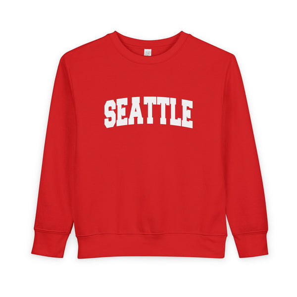 Seattle, Washington Sweatshirt - Seattle Toddler Crewneck Sweatshirt