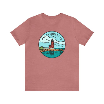 Buy heather-mauve Massachusetts T-Shirt - Unisex Massachusetts Shirt