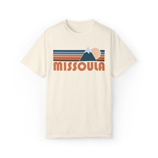 Missoula, Montana Graphic Tee, Comfort Colors Retro Unisex Missoula T shirt, Mountain Adventure Shirt