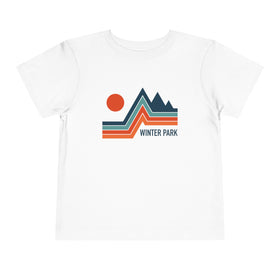 Winter Park, Colorado Toddler T-Shirt - Retro Palm Tree Toddler Winter Park Shirt