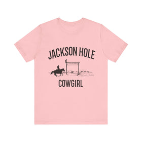 Buy pink Jackson Hole, Wyoming Cowgirl Graphic Tee
