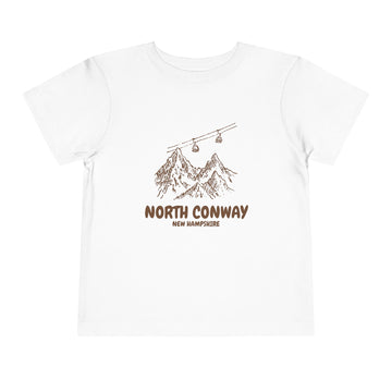 North Conway, New Hampshire Toddler T-Shirt — Vintage Gondola Ski Mountain Tee - 0