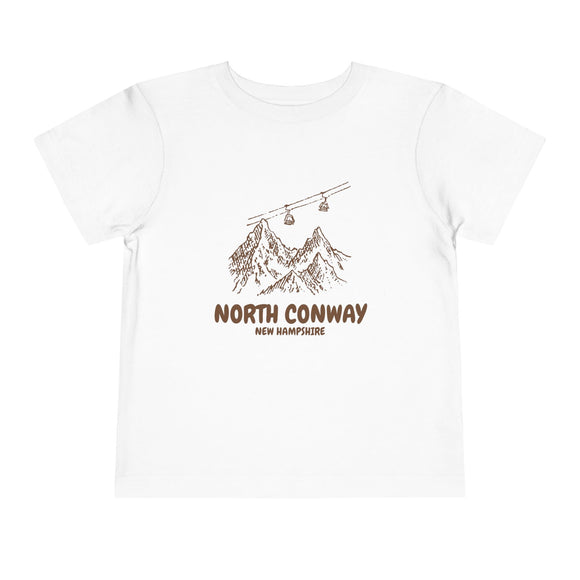 North Conway, New Hampshire Toddler T-Shirt — Vintage Gondola Ski Mountain Tee