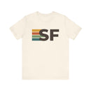 San Francisco, California tee - SF t shirt retro stripes-1