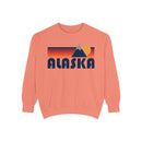 Alaska Mountain Stripes Sweatshirt | Comfort Colors - 100% Cotton-4
