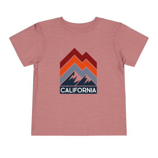 California Toddler T-Shirt - Retro Palm Tree Unisex Toddler California Shirt