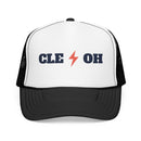 Cleveland, Ohio Retro Trucker Hat - Lightning Foam Cap-2