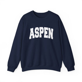Buy navy Aspen, Colorado Sweatshirt - Unisex Graphic Crewneck