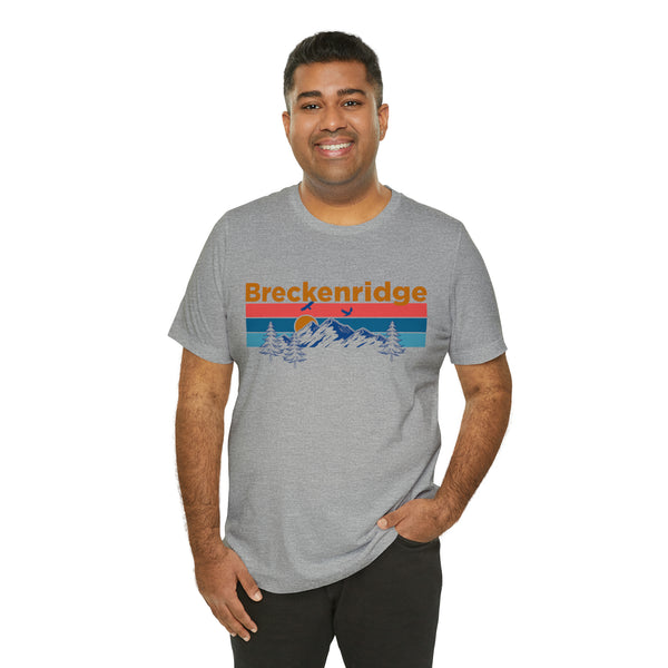 Breckenridge, Colorado Shirt - Mountain Sunset Unisex Breckenridge T-Shirt