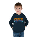 Denver Toddler Hoodie - Retro Mountain Sun Unisex Denver Toddler Sweatshirt-16