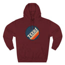 Premium Texas Retro Circle Hoodie — Vintage 70s Striped Logo Pullover-5