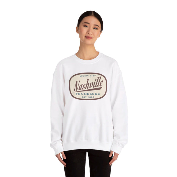 Nashville, Tennessee Sweatshirt - Unisex Retro Crewneck Nashville Sweatshirt