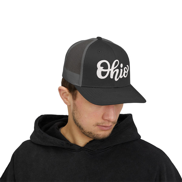 Ohio Snapback Trucker Cap - Embroidered Ohio Hat