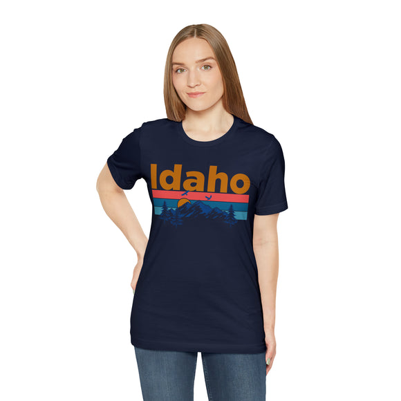 Idaho T-Shirt - Mountain Sunset Unisex Idaho Shirt