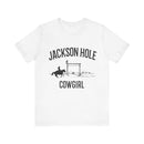 Jackson Hole, Wyoming Cowgirl Graphic Tee-1