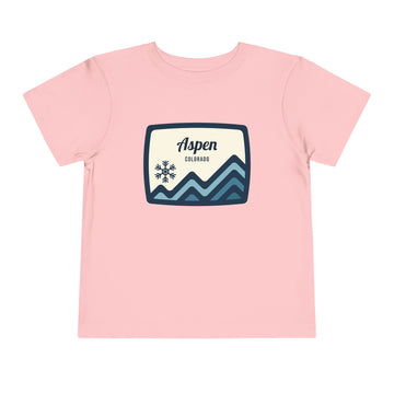 Buy pink Aspen, Colorado Toddler T-Shirt — Mountain Tee