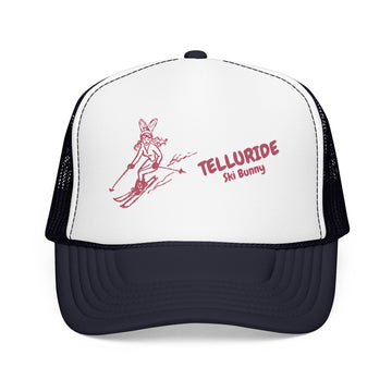 Buy navy-white-navy Telluride, Colorado Ski Bunny Foam Trucker Hat