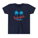 Savannah, Georgia Youth Shirt - Retro Palm Tree Savannah Kid's T-Shirt-1