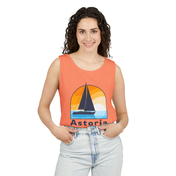 Astoria, Oregon Sailboat Tank Top | Comfort Colors 100% Cotton