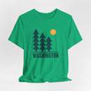 Washington T Shirt - Retro Trees Washington Tee-11