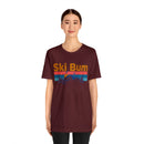 Ski Bum T-Shirt - Mountain Sunset Unisex Ski Bum Shirt-67