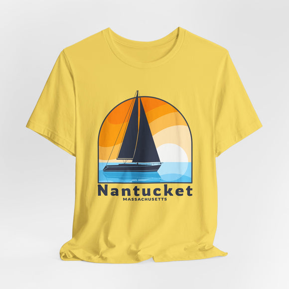 Nantucket, Massachusetts T Shirt - Sailboat Tee