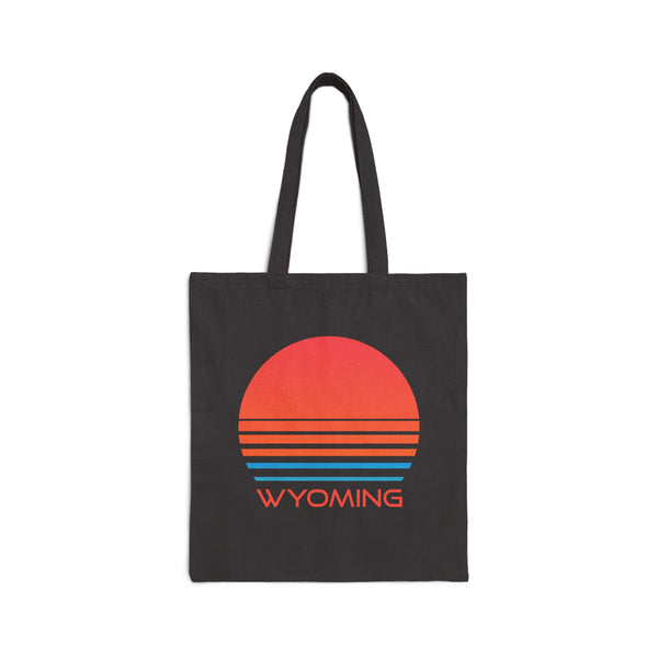 Wyoming Cotton Canvas Wyoming Tote Bag - Retro 80s