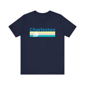 Buy navy Charleston, South Carolina T Shirt - Sailboat Graphic Tee