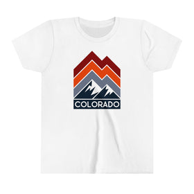 Colorado Youth Shirt - Retro Mountain Colorado Kid's T-Shirt