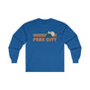 Park City, Utah Long Sleeve Shirt - Retro Unisex Park City Long Sleeve Tee