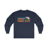 Park City, Utah Long Sleeve Shirt - Retro Unisex Park City Long Sleeve Tee