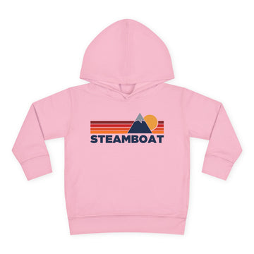Buy pink Steamboat, Colorado Toddler Hoodie - Unisex Mountain Steamboat Pullover Sweatshirt, Kids Hooded Jumper, Colorado Souvenir