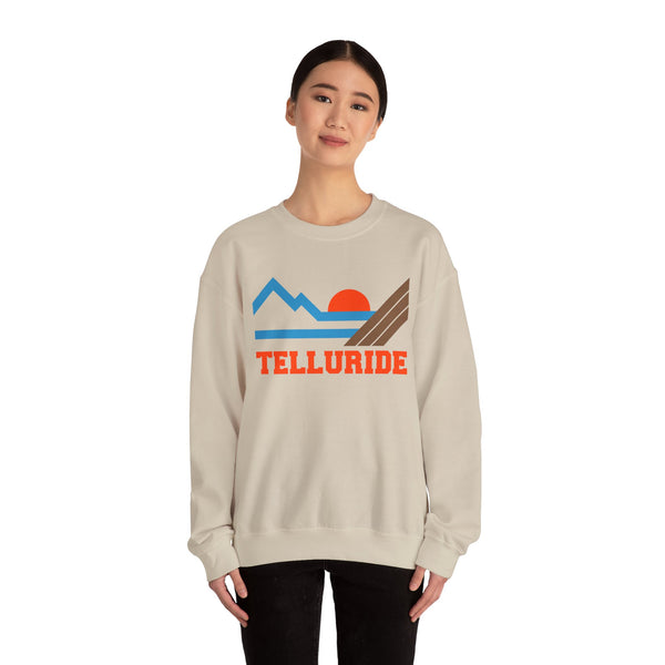 Telluride, Colorado Sweatshirt - Mountain Telluride Crewneck Sweatshirt